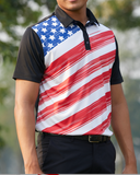 US Flag Golf Shirts